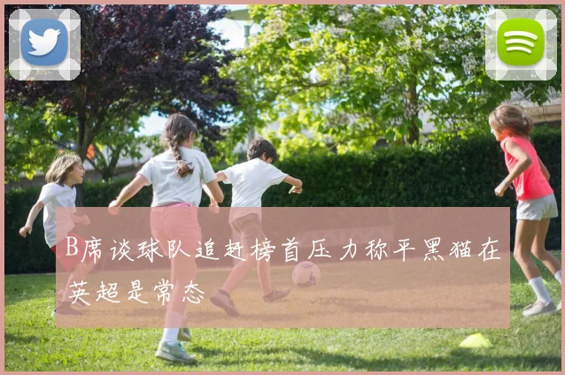 B席谈球队追赶榜首压力称平黑猫在英超是常态